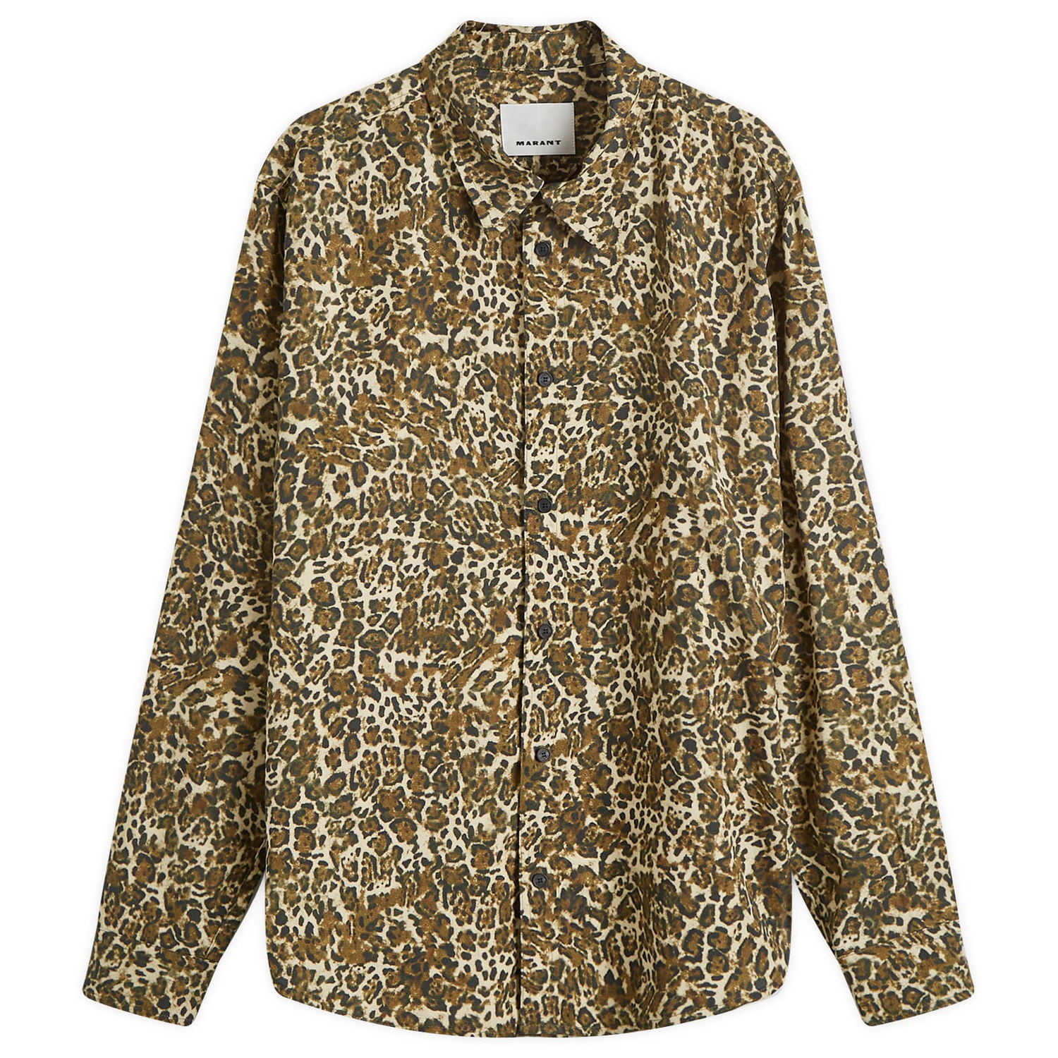 Риза ISABEL MARANT Long Sleeve Shirt Cybilio Print Кафяво | 24HCH0124HB-B4I03H-99LE, 0