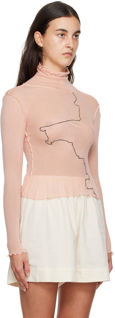 Тениска Baserange Turtleneck Long Sleeve Top Розово | TOGET-CG-WI23, 1