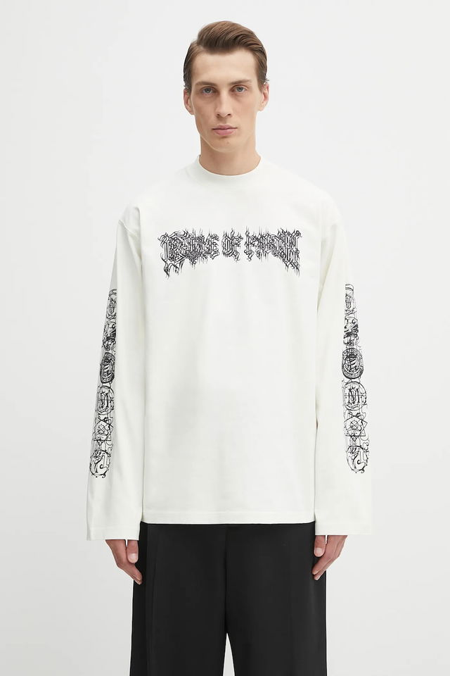 VETEMENTS Cof Double Logo Longsleeve T-Shirt