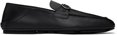 Кецове и обувки FERRAGAMO Ferragamo Hybrid Gancini Ornament Loafers Черно | 778863, 0