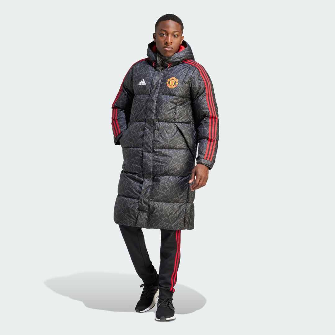 Яке adidas Originals Manchester United DNA Down Черно | IA8535, 1