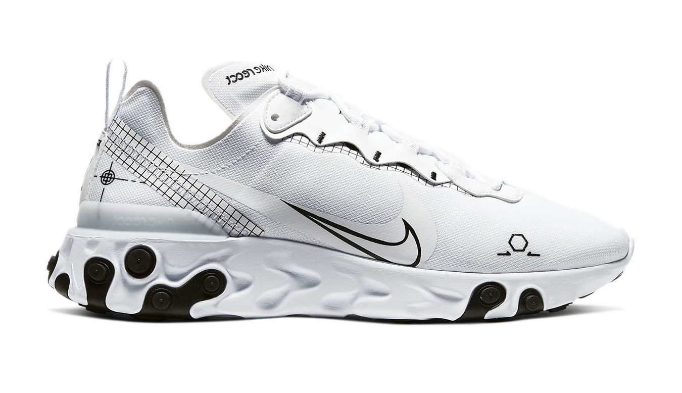 Кецове и обувки Nike React Element Бяло | CU3009-100, 1