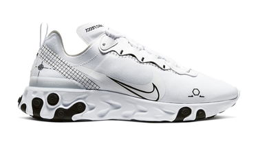 Кецове и обувки Nike React Element Бяло | CU3009-100, 1