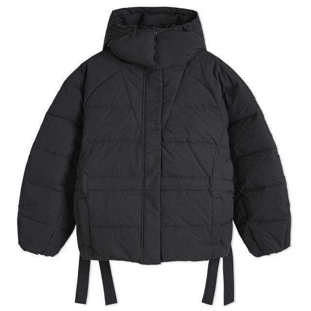 Tech Seersucker Oversized Puffer Jacket