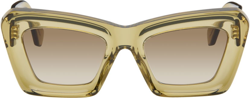 Слънчеви очила Loewe Anagram Squared Cat-Eye Sunglasses Жълто | LW40145I@5296F 840126865851