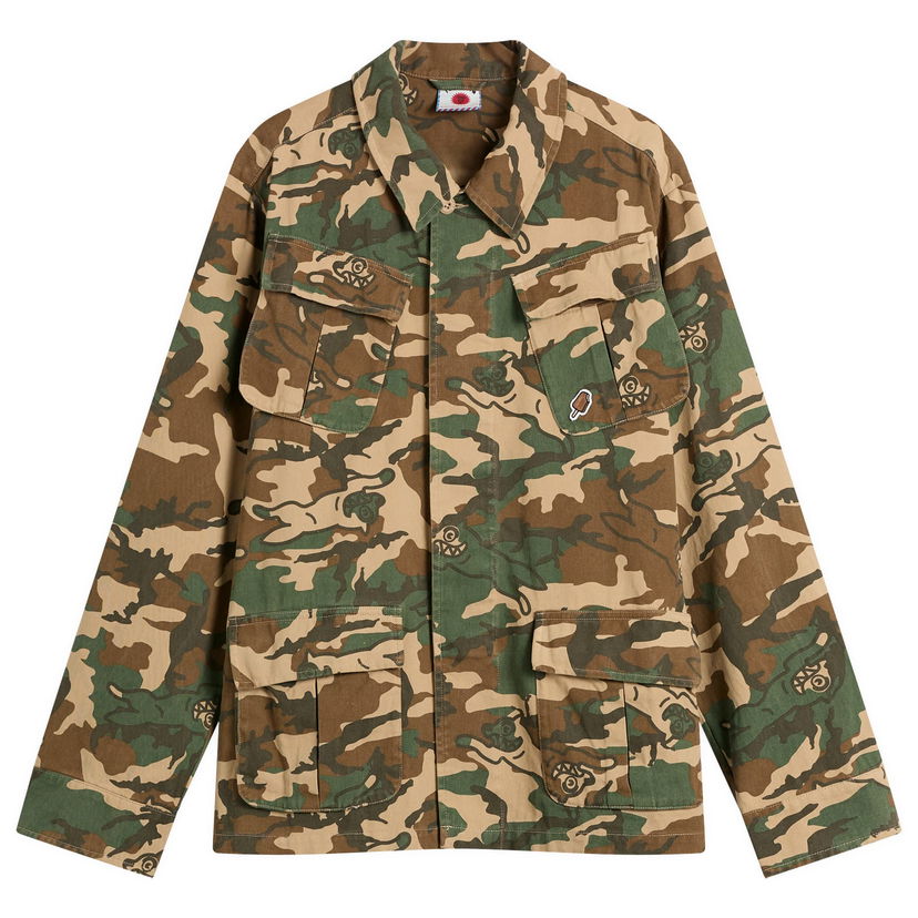 Яке BBC IceCream Running Dog Jungle Fatigue Field Jacket, Size Large Многоцветен | IC25304-CAM