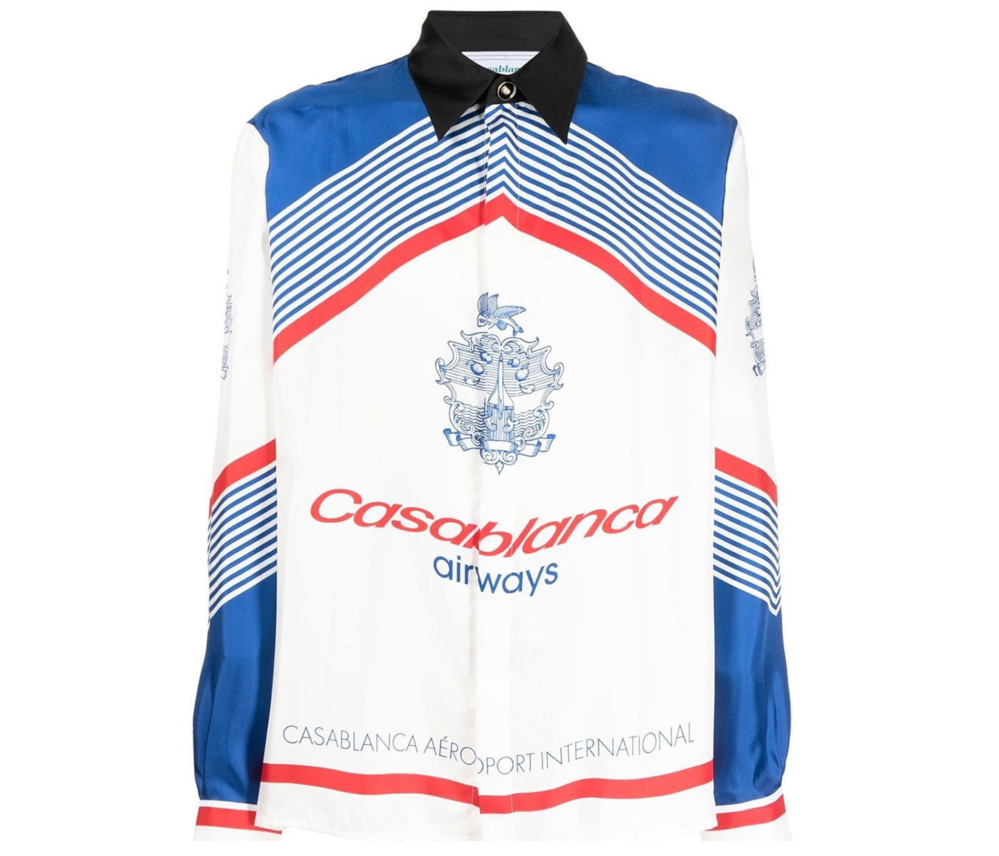 Риза Casablanca Airways Silk Long Sleeved Shirt Многоцветен | MF22SH02104, 0