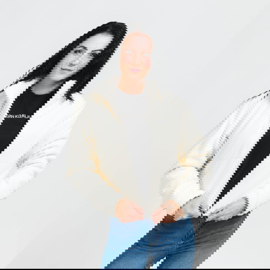 Пухо яке Urban Classics Corduroy Puffer Jacket Бяло | TB3769 cream, 0