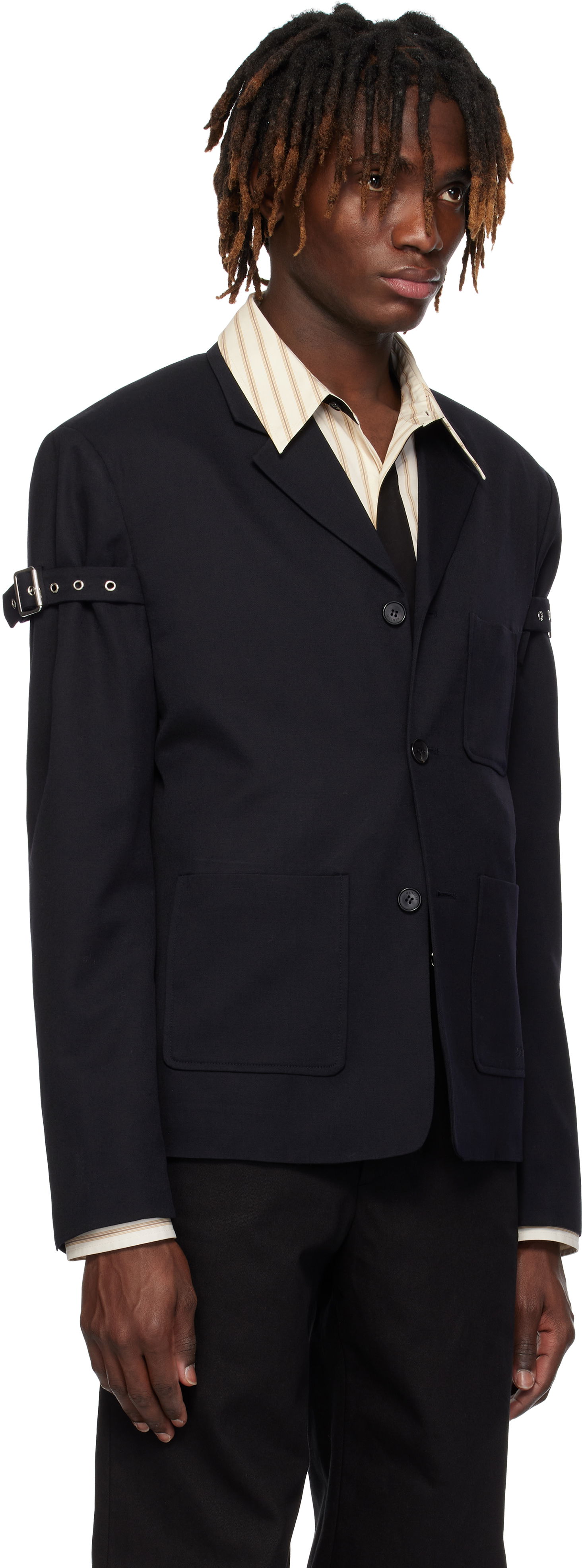 Яке We11done We11done Belted Blazer Черно | WD-JK0-25-006-U-NV, 1