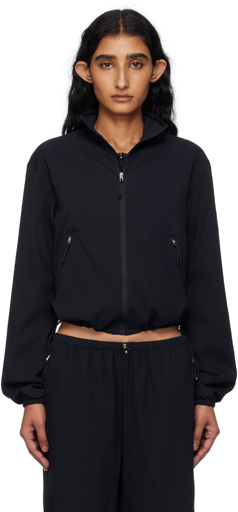 Яке On Running Zendaya Edition Cropped Track Jacket Черно | 1WF31100553