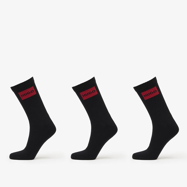 Hugo Men-H-3-Pack Qs Rib Label Cc Black