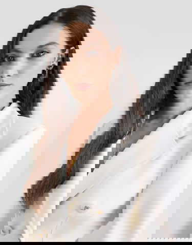 Яке Dolce & Gabbana Double-breasted Twill Blazer Бяло | F27ACTFUBGCW0001, 3