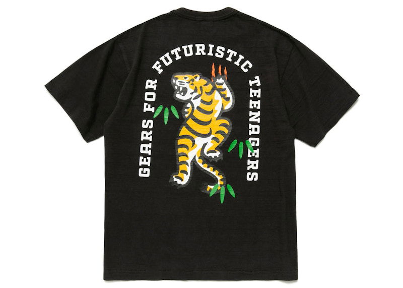 Тениска Human Made Pocket #2 Tiger Graphic T-Shirt Черно | HM25CS041