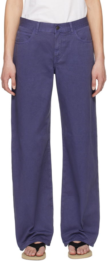 Панталони The Row The Row Eglitta Wide-Leg Jeans Лилаво | 6525-W3723, 0