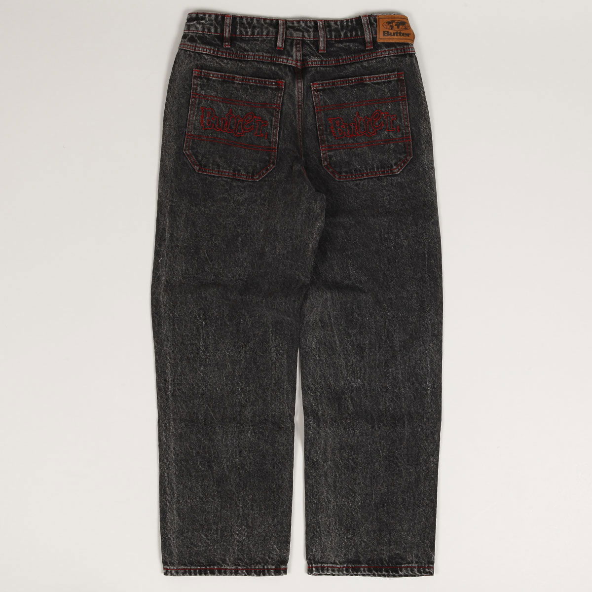 Дънки Butter Goods Acid Black Denim Pants Черно | butter-goods-breakdown-relaxed-denim-jeans-pants-acid-wash-black, 1