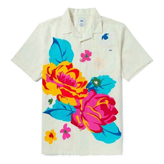 Риза Vans Floral Print Leisure Shirt Бяло | VN0A5FOP7VJ