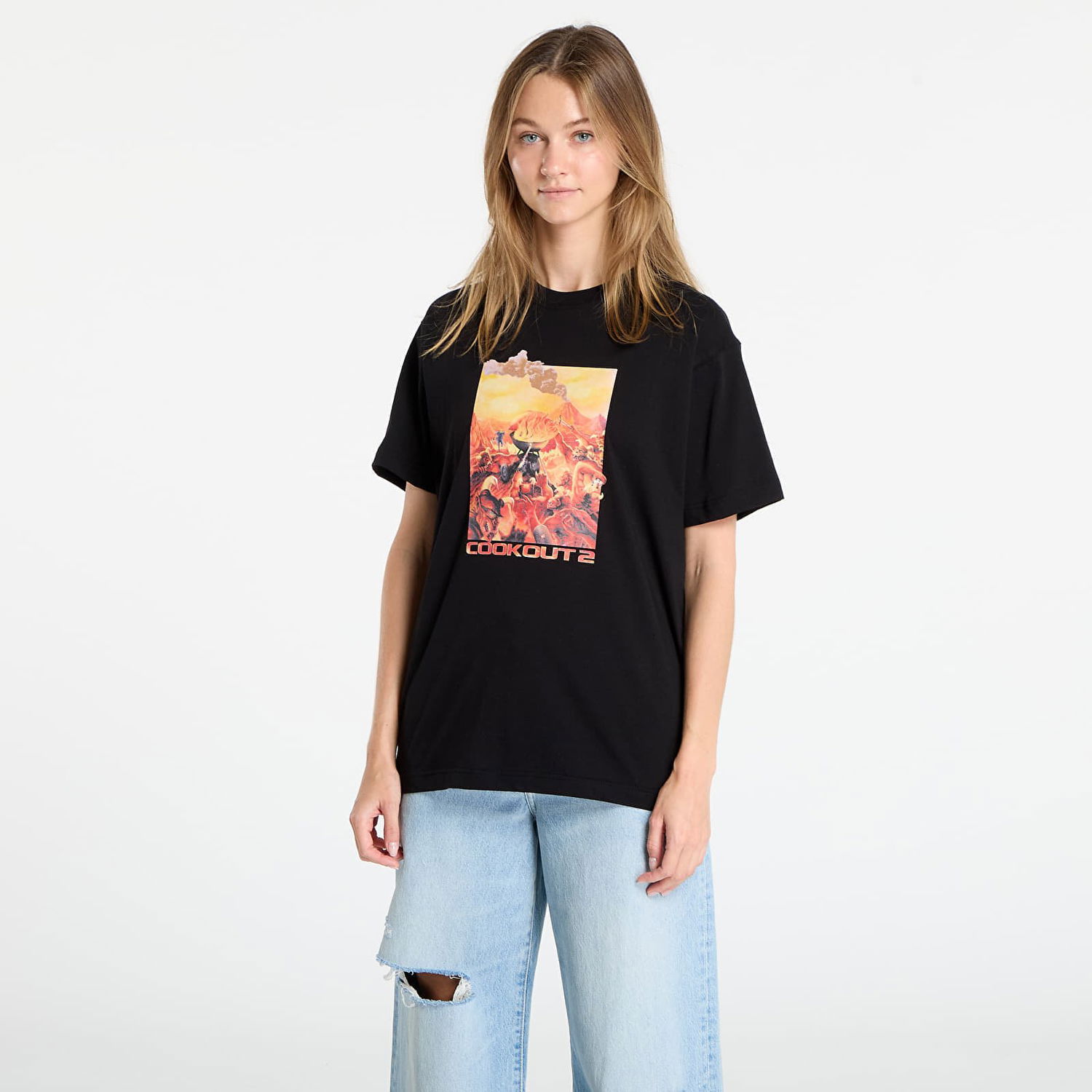 Тениска Dime DIME Cook Out 2 T-Shirt Черно | DIMESU2564BLK, 1