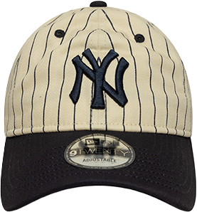 Шапка с козирка New Era MLB New York Yankees League Essential 9Twenty Adjustable Pinstripe Baseball Cap Бежово | 60691238-410, 4