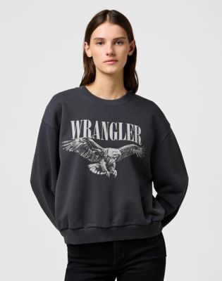 Суитчър Wrangler Oversized Eagle Graphic Sweatshirt XS Сиво | 112370776:XS, 0