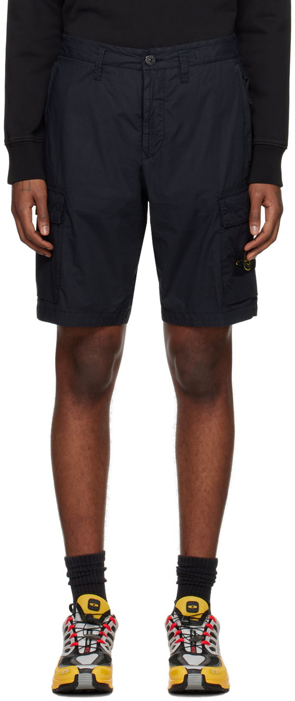 Къси панталони Stone Island Patch Cargo Shorts Тъмно синьо | 8015L0803, 0