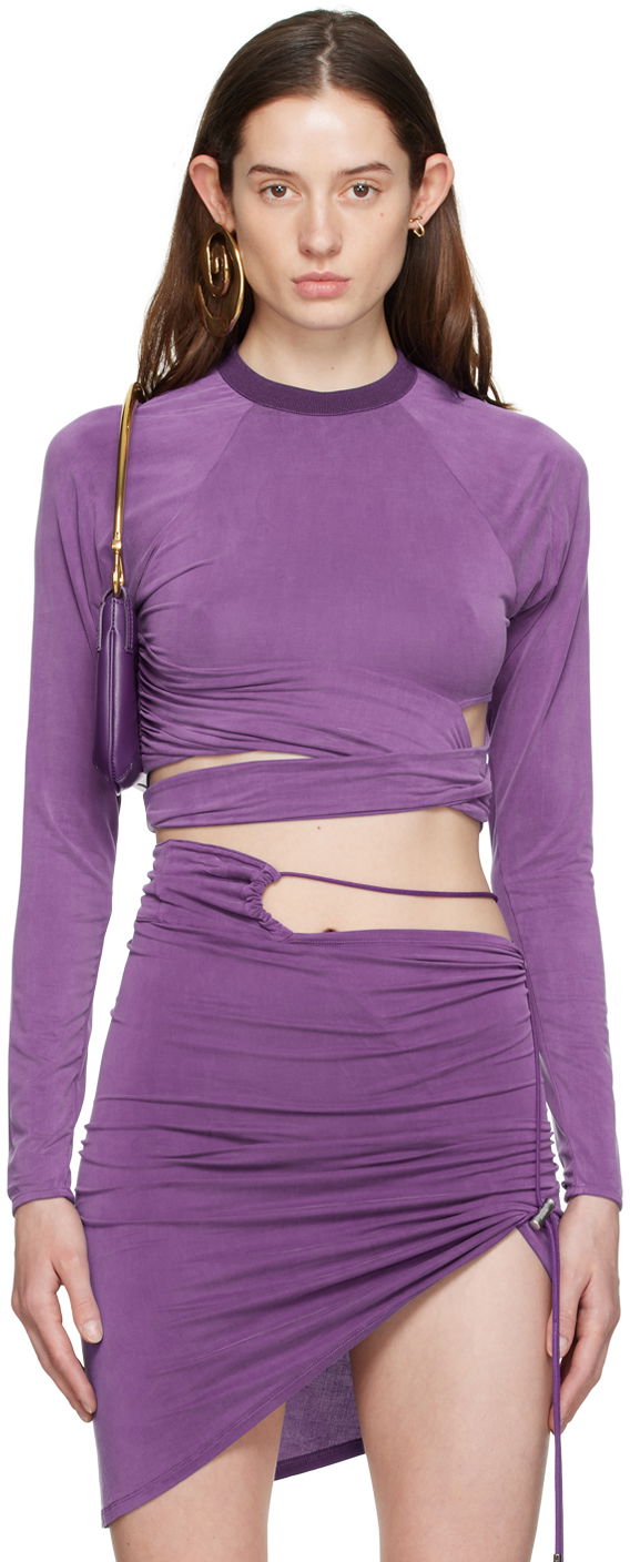 Тениска Jacquemus 'Le T-Shirt Espelho' T-Shirt Лилаво | 23E231JS120-2307, 0