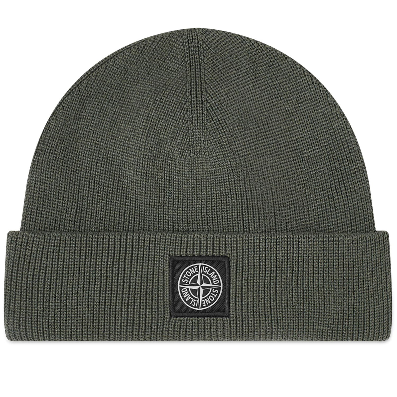 Шапка Stone Island Knitted Patch Beanie Зелено | 8015N02D7-V0059, 0