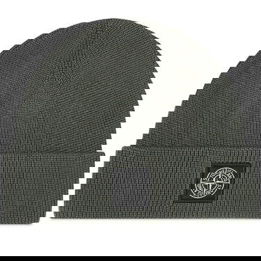 Шапка Stone Island Knitted Patch Beanie Зелено | 8015N02D7-V0059, 0