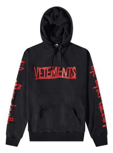 Суитчър VETEMENTS World Tour Logo Hoodie Black Черно | UE54HD600B