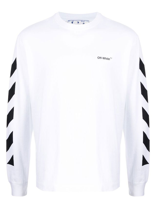 Diagonal Helvetica Long Sleeve T-Shirt