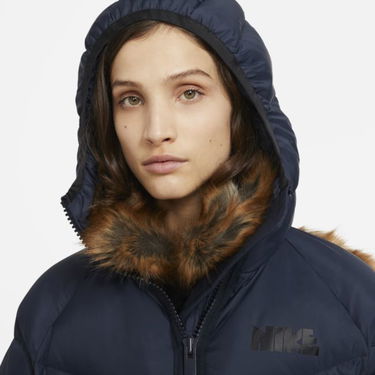 Пухо яке Nike Faux Fur Trim Down Parka Синьо | CT3267-475, 3