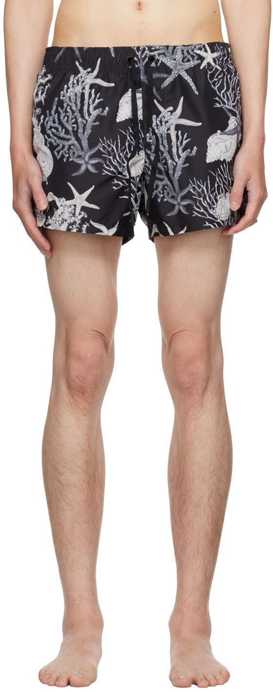 Бански Versace Versace Barocco Sea Print Swim Shorts Черно | 1016217_1A11347, 0