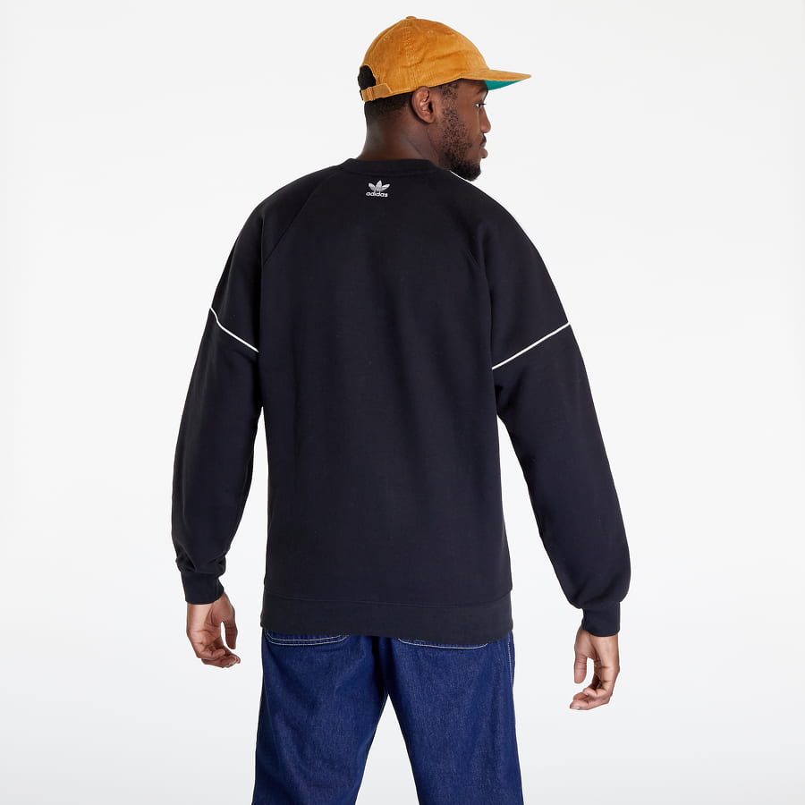 Суитчър adidas Originals Rekive Crew Sweatshirt Черно | HK7344, 1