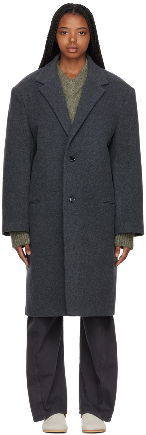 Палта LEMAIRE Lemaire Chesterfield Coat Сиво | CO185 LF852, 0