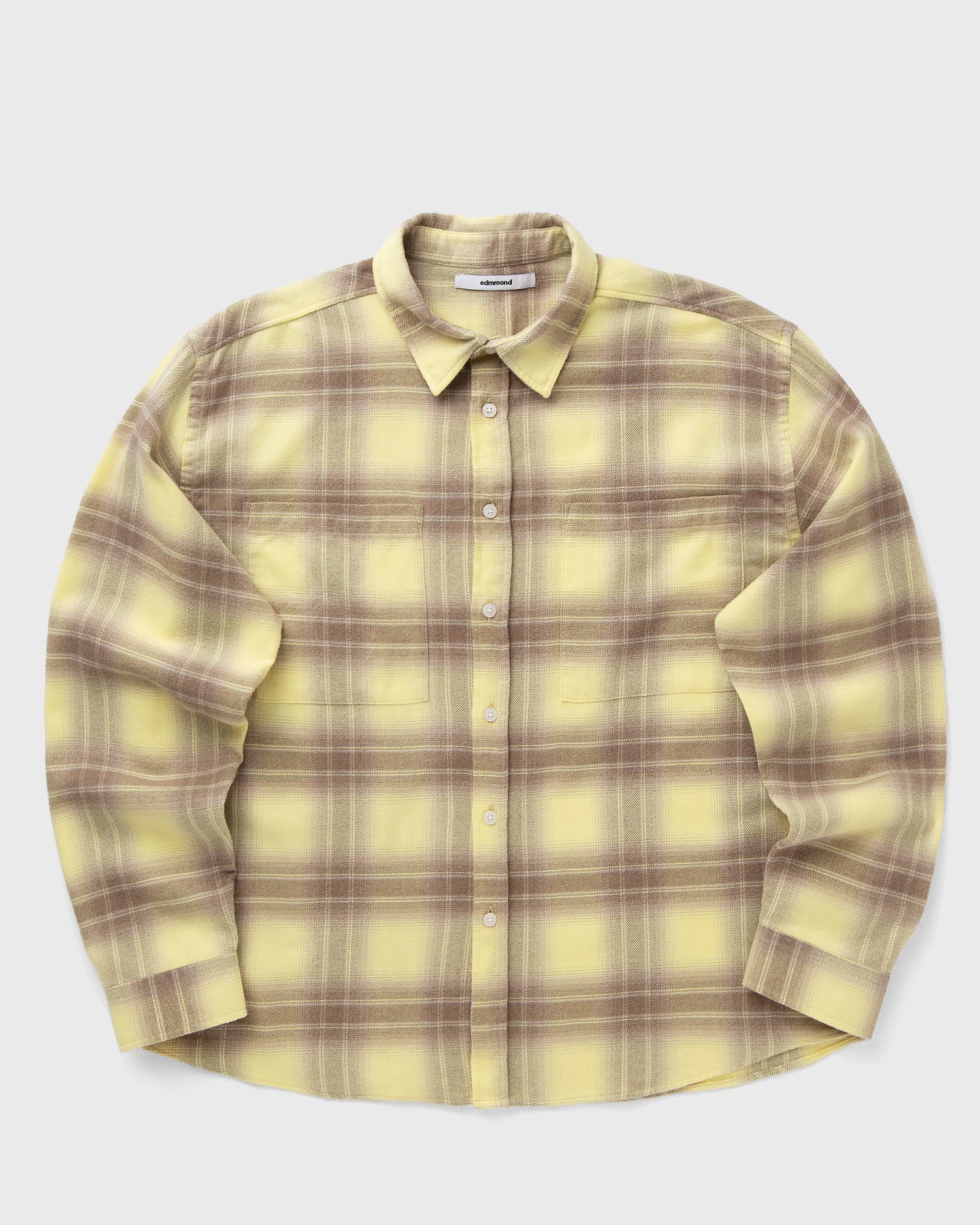 Риза Edmmond Studios PUZZLE Long-sleeve Flannel Plaid Shirt with Chest Pockets Многоцветен | 325-10-19150, 1