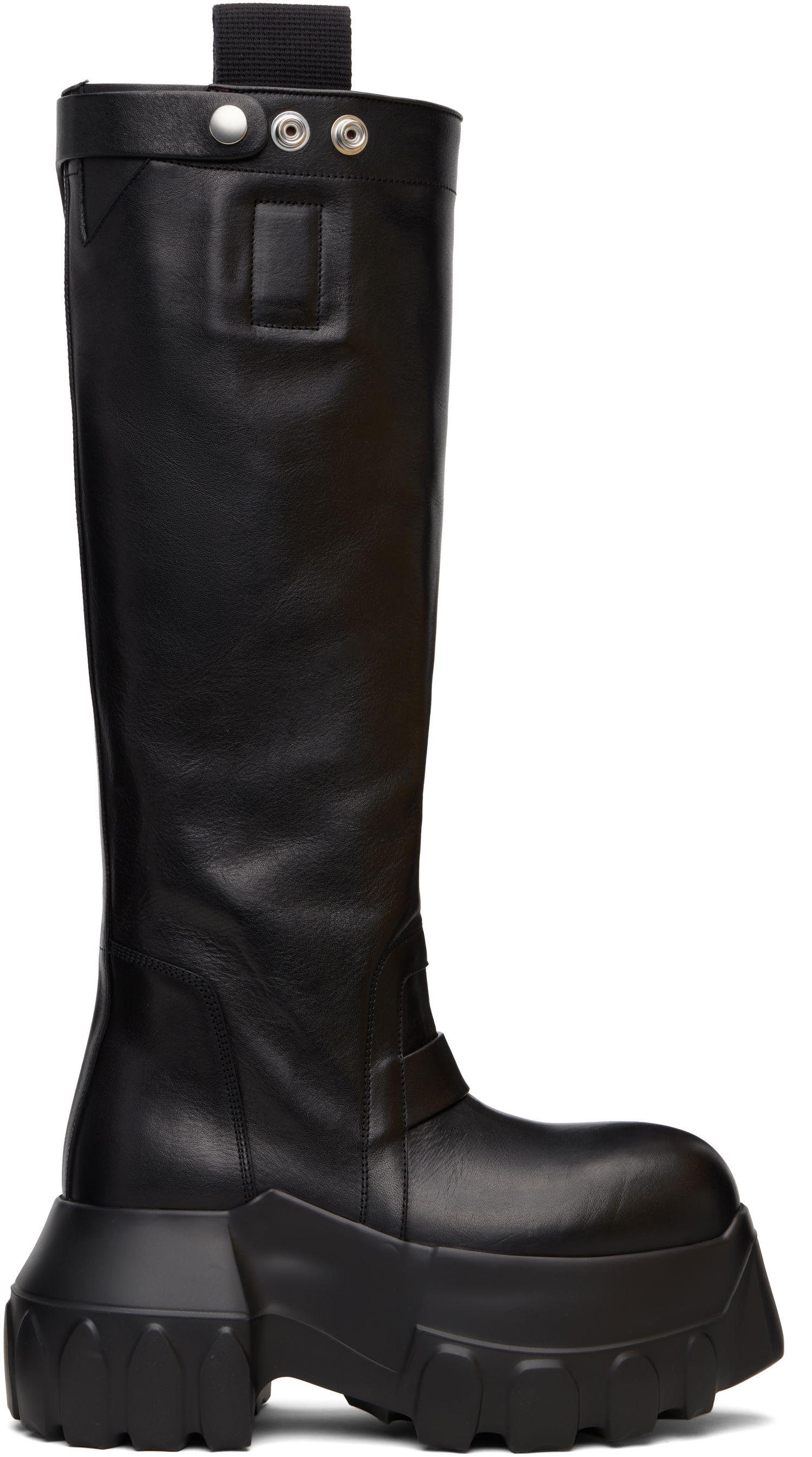 Кецове и обувки Rick Owens Rick Owens Concordians Mega Tractor Tall Boots Черно | RP02E4870 LOO, 0