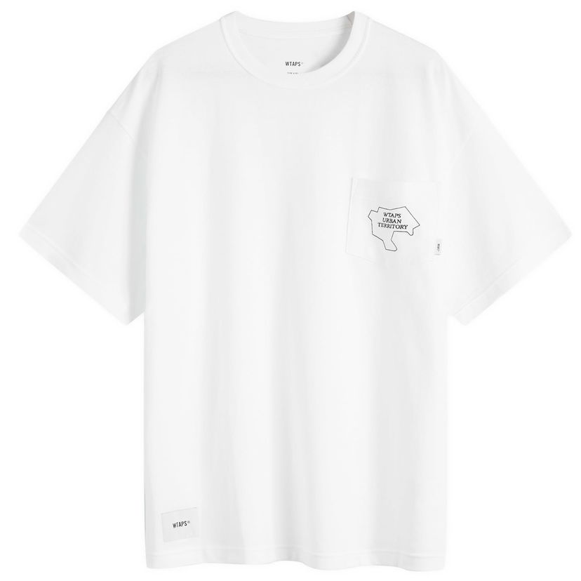 Тениска WTAPS 32 Map Printed Pocket T-Shirt Бяло | 241ATDT-CSM32-WHT