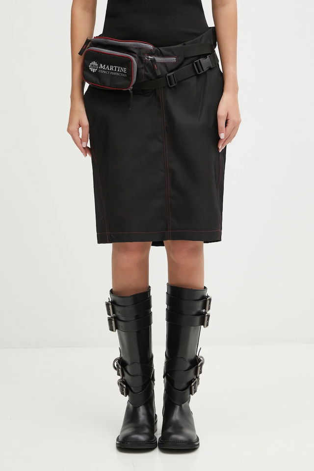 Martine Rose Bumbag Midi Skirt with Contrast Stitching