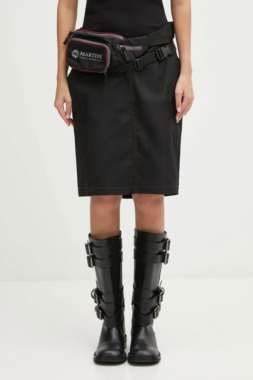 Пола Martine Rose Martine Rose Bumbag Midi Skirt with Contrast Stitching Черно | 848WO15035
