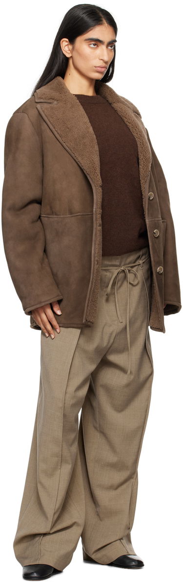 Яке Loulou de Saison Loulou de Saison Cirebo Shearling Jacket Кафяво | CIREBO, 3