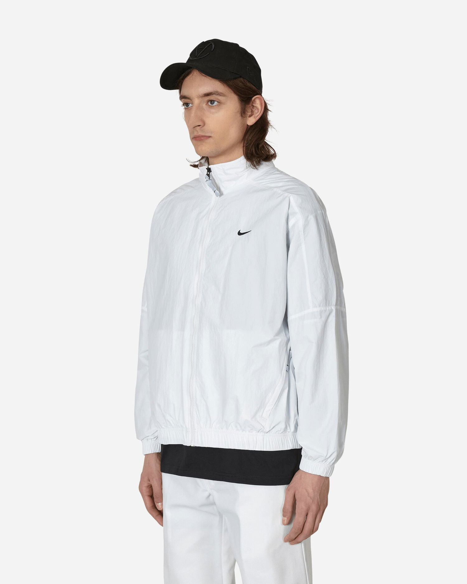 Яке бомбър Nike Solo Swoosh Woven Track Jacket Бяло | DQ5200-100, 1