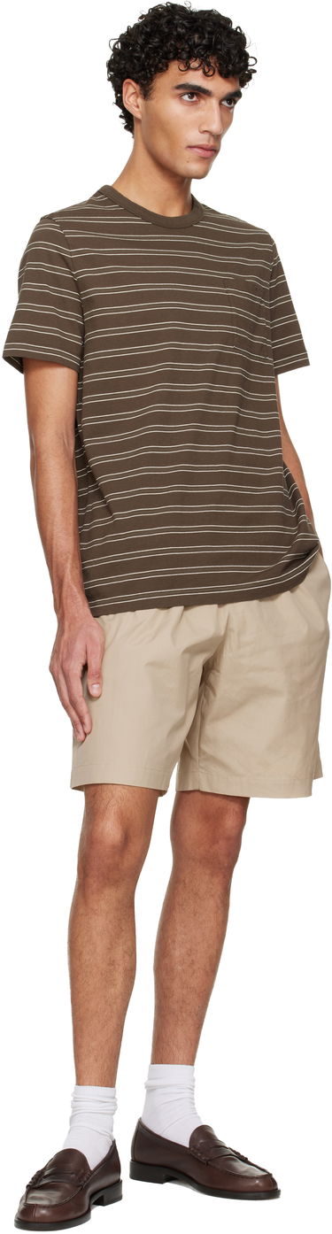 Тениска A.P.C. Striped Pocket T-shirt Кафяво | COHLV-H26534, 3