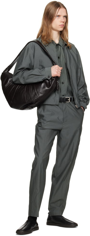 Яке бомбър LEMAIRE Lemaire Washed Zip-Up Jacket Зелено | OW1062 LF1209, 3