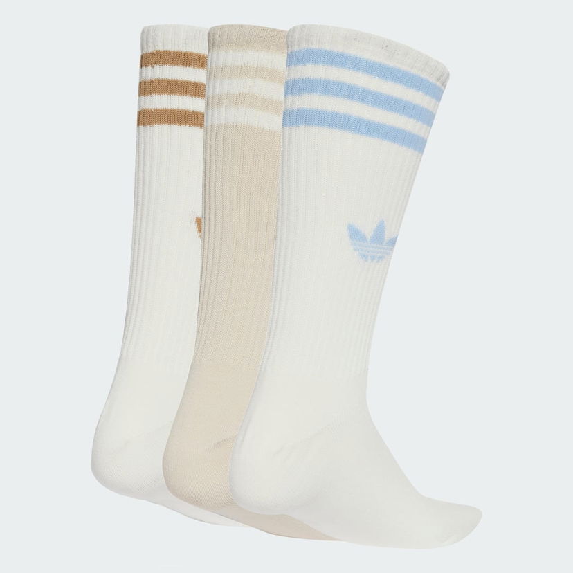 Чорапи adidas Performance 3-Stripes High Crew Socks - 3 Pairs Бяло | JV7420