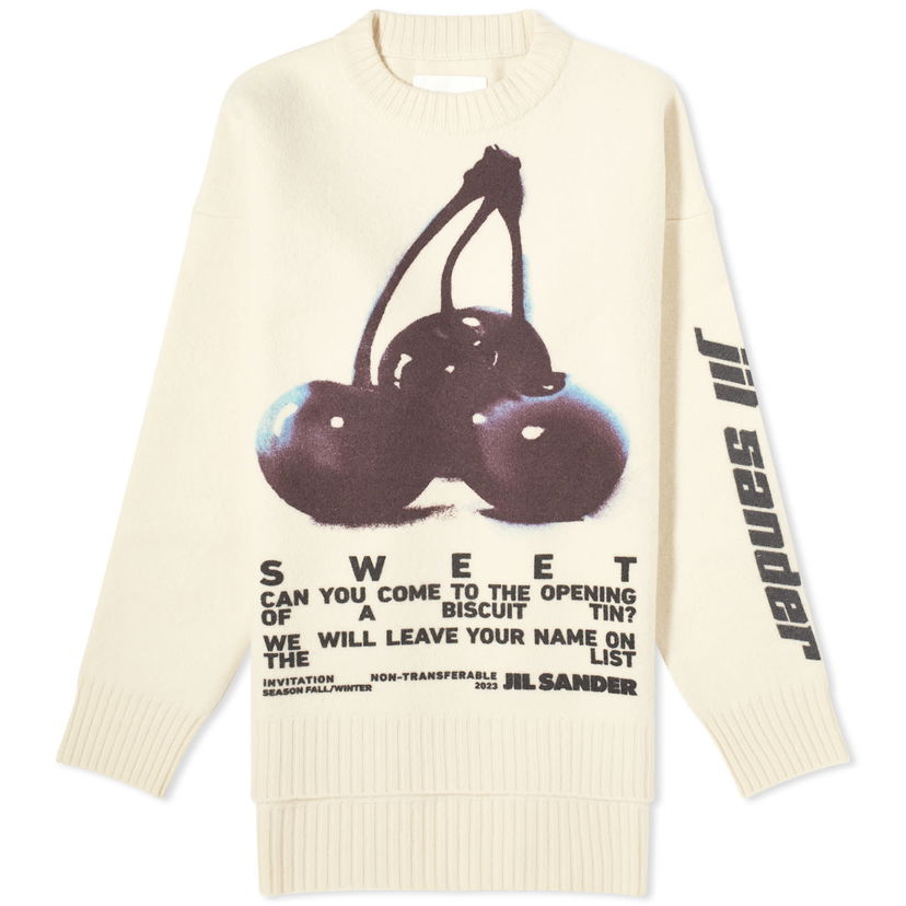 Пуловер Jil Sander Cherry Knitted Jumper Бежово | J03GP0130-196