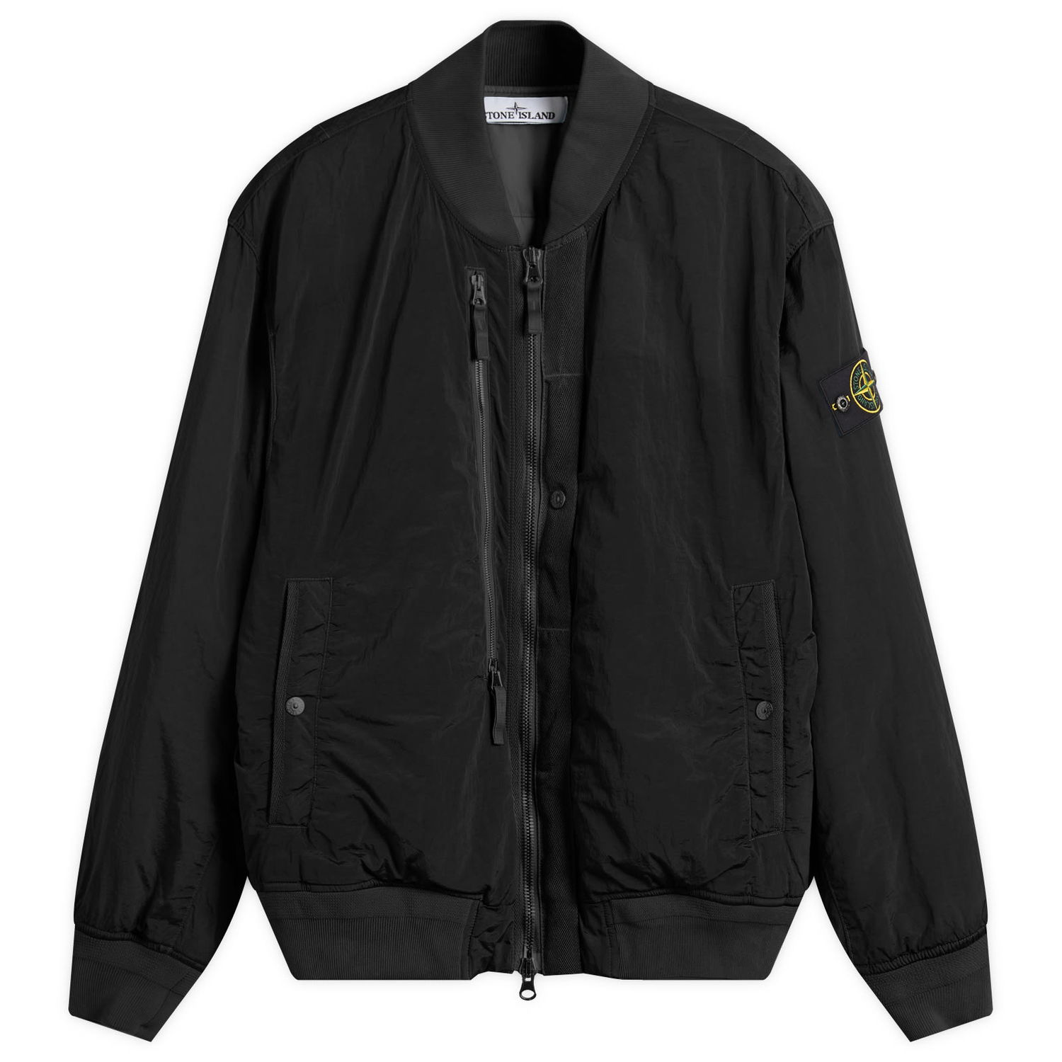 Яке бомбър Stone Island Nylon Metal EcoNyl PrimaLoft Bomber Jacket Черно | K2S154100038-V0029, 1