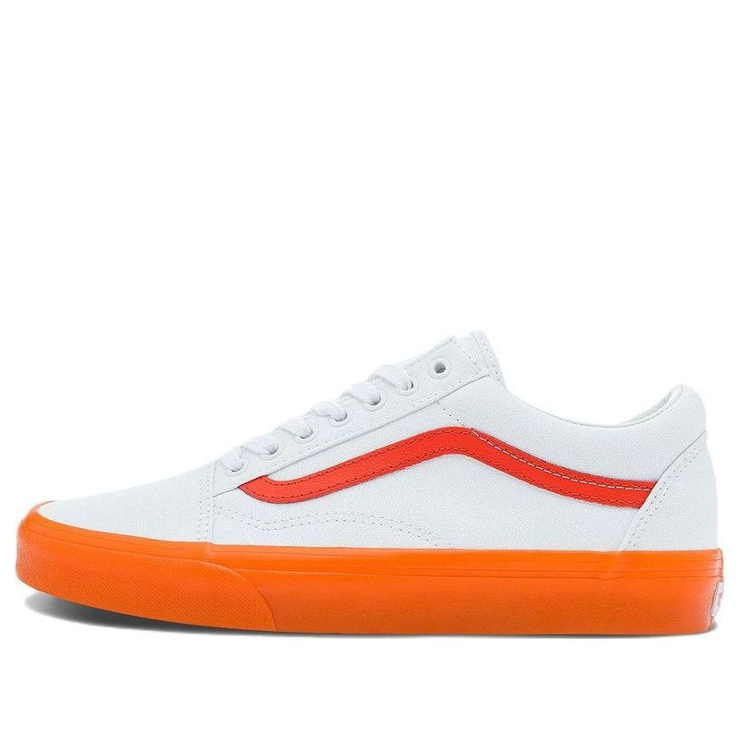 Кецове и обувки Vans Old Skool With Orange Side Stripe Бяло | VN0000SBZ34