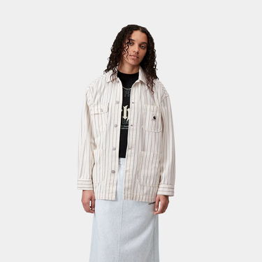 Палта Carhartt WIP Hendry Stripe Chore Coat Бяло | I034847_3, 0