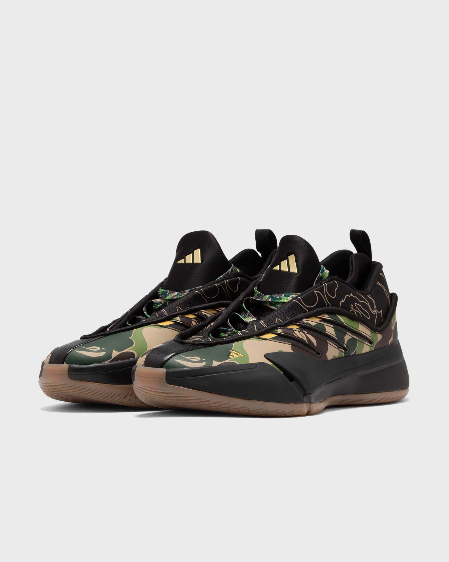 Кецове и обувки adidas Originals BAPE x Dame 9 "Black & Green" Черно | JH6358, 1