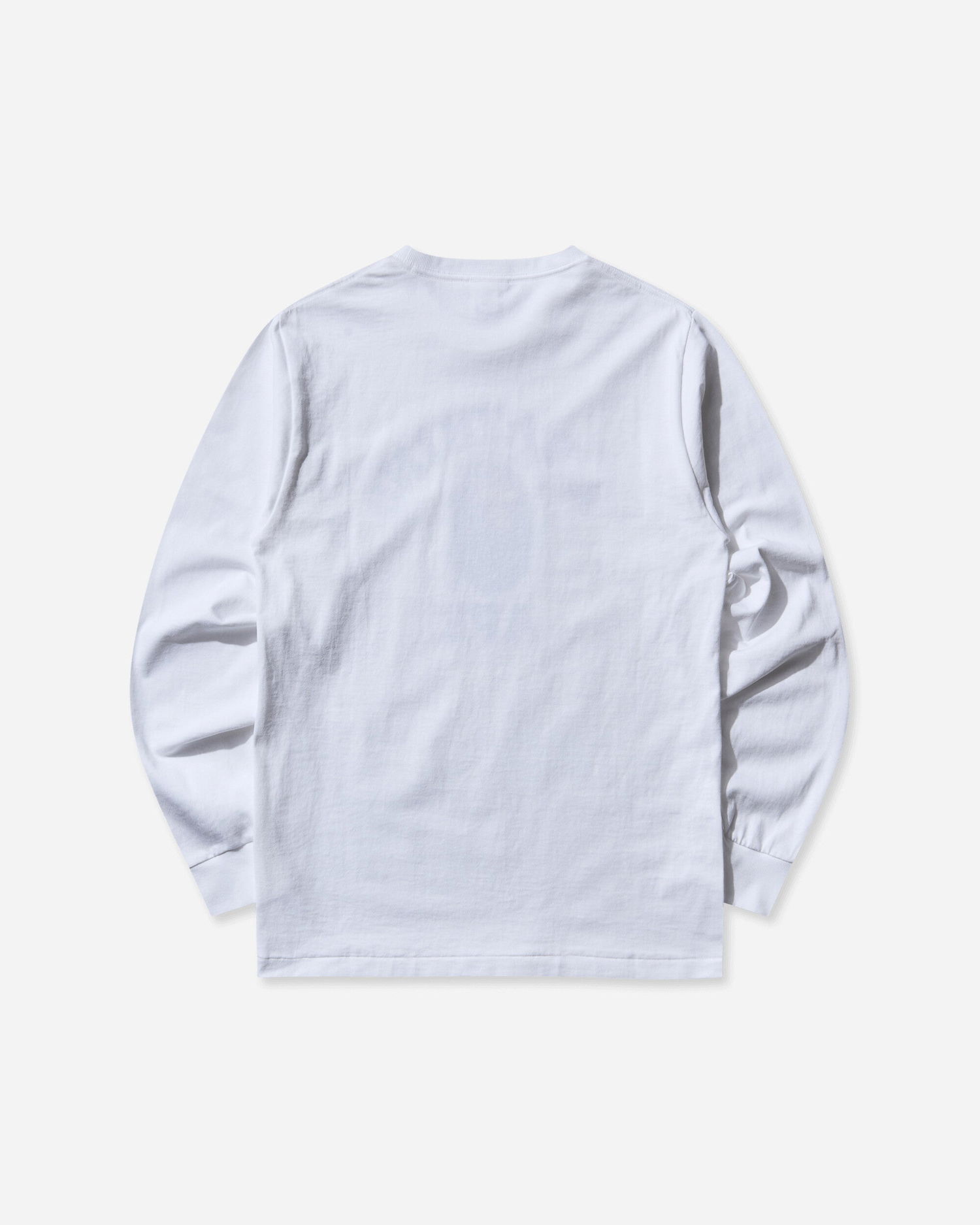Тениска BAPE College Longsleeve T-Shirt Бяло | 1L80111001 WHITE, 0