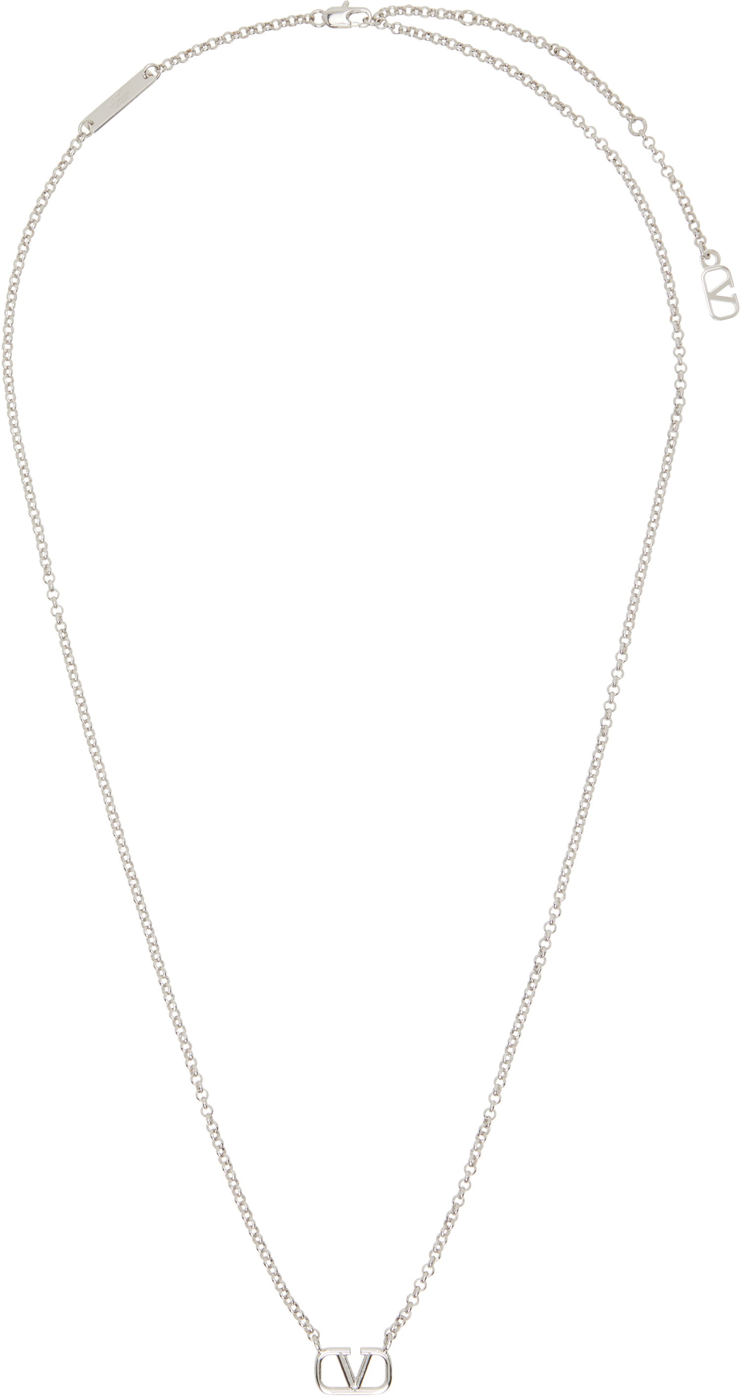 Колие Valentino Metal Chain VLogo Signature Necklace Металик | 6Y2J0N96MET, 0